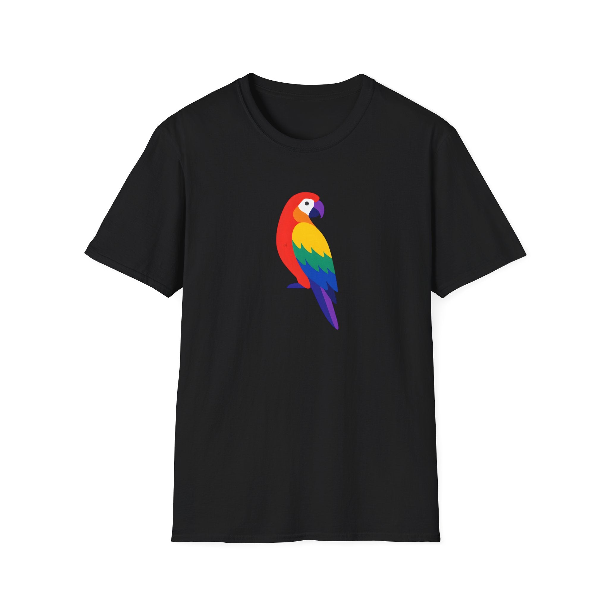 Colorful Parrot Illustration T-Shirt
