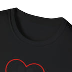 Red Heart Outline T-Shirt