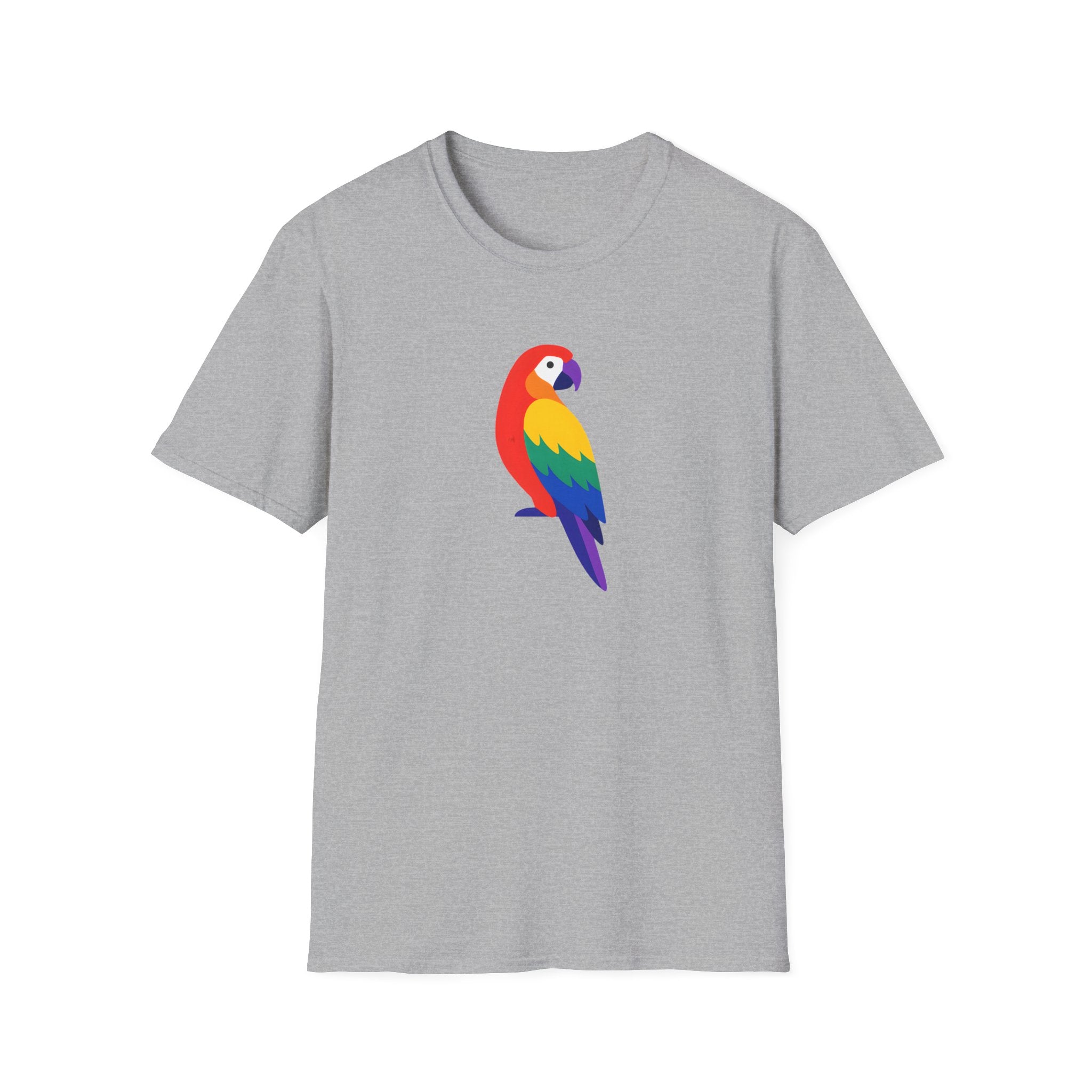Colorful Parrot Illustration T-Shirt