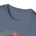 Bunny Mom Floral Wreath T-Shirt