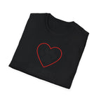 Red Heart Outline T-Shirt