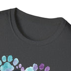 Watercolor Cat Mom Heart T-Shirt
