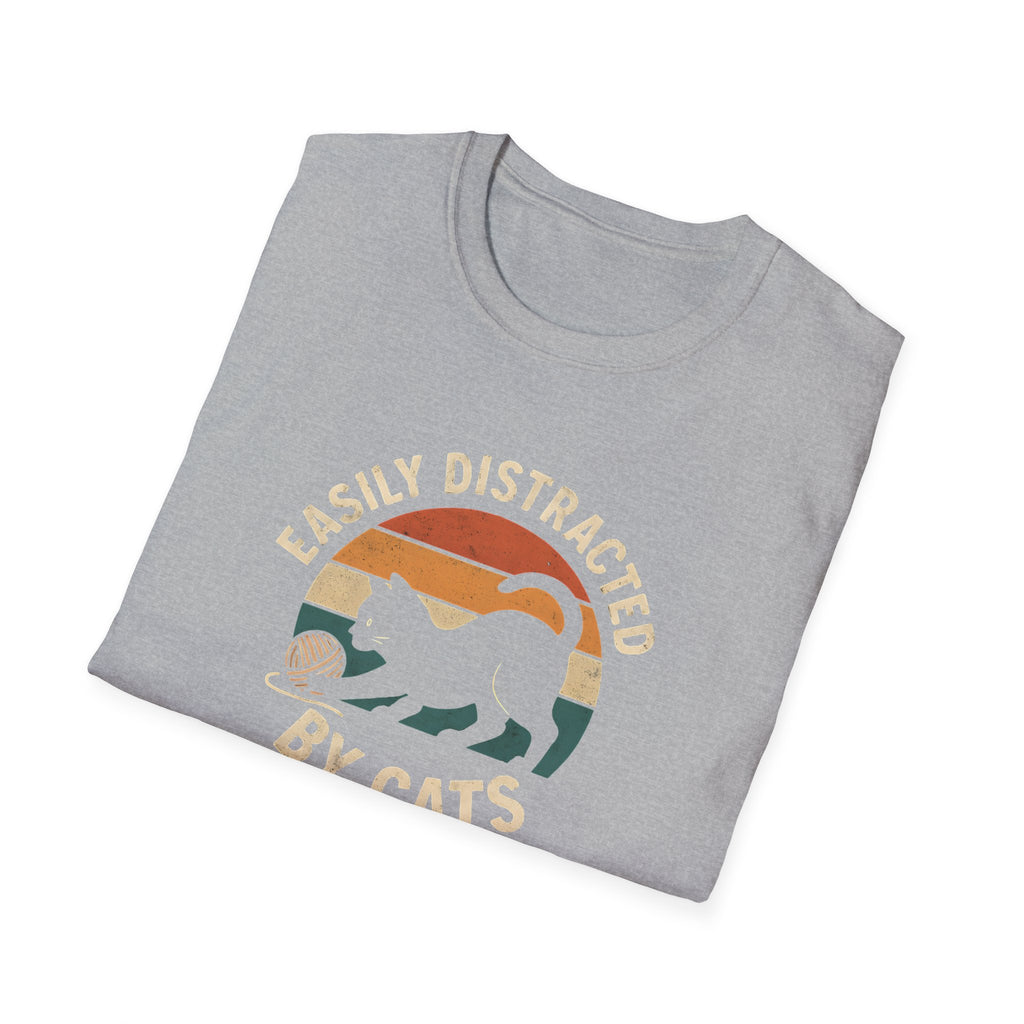 Easily Distracted by Cats T-Shirt